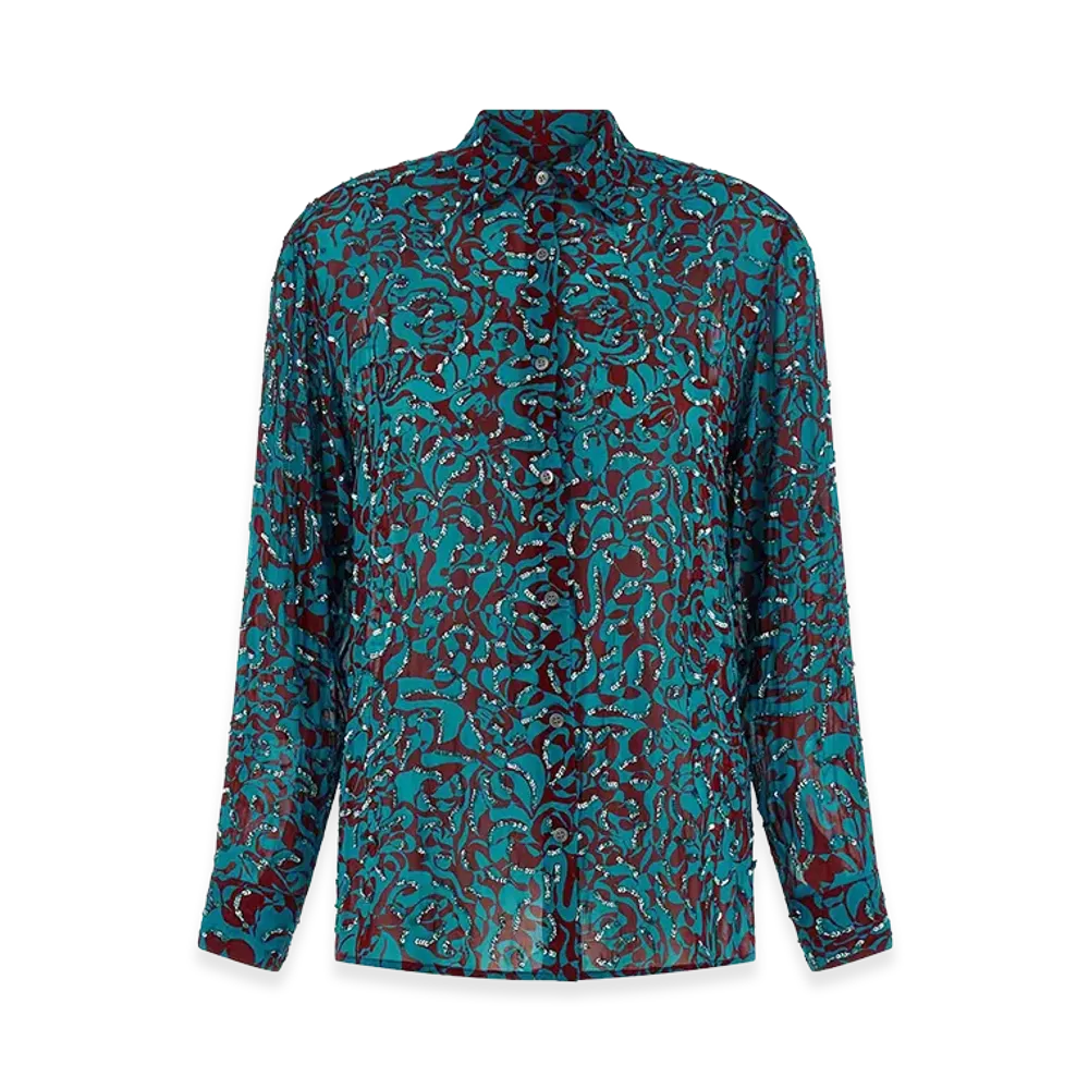DRIES VAN NOTEN Women's Clavelly Shirt "Light Blue"
