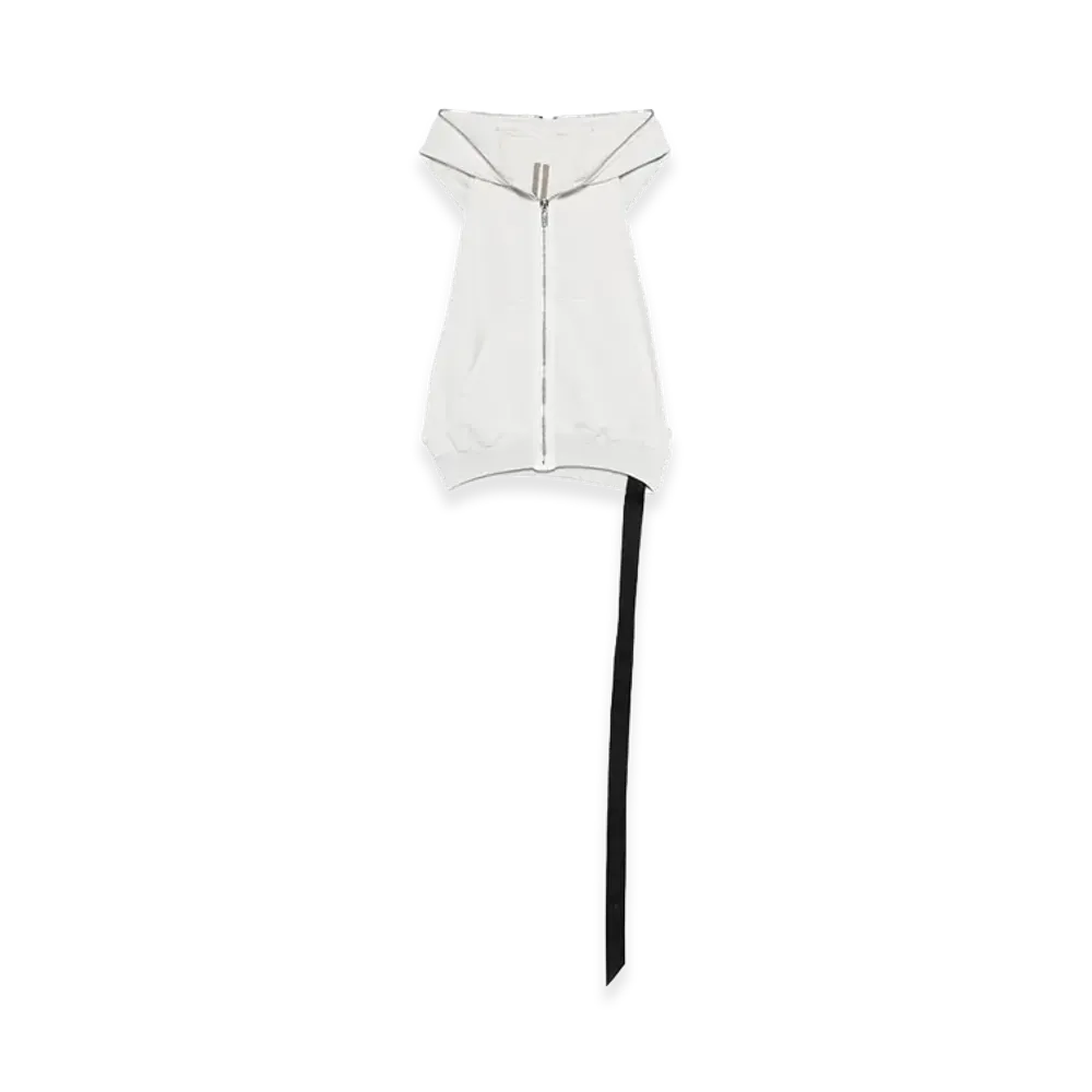 Rick Owens DRKSHDW Women's Sleeveless Hoodie "White"