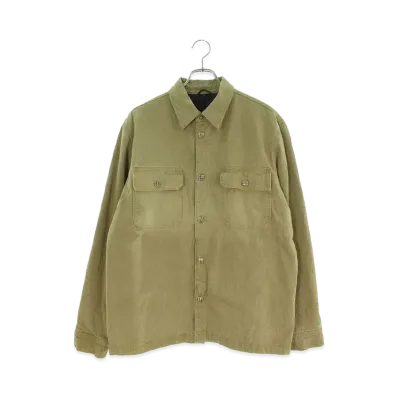 Chrome Hearts Work Dog Herringbone Filling Check L/S Shirt "Khaki"