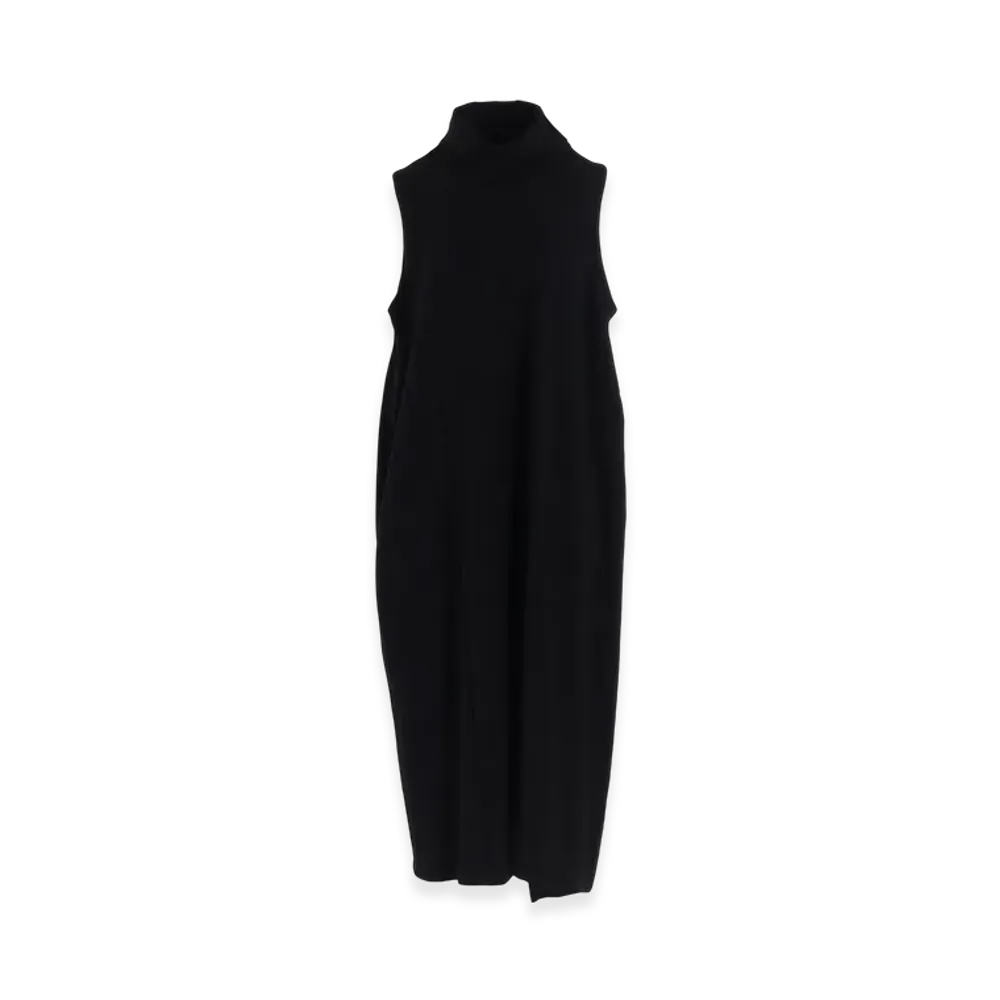 Y's Combination High Neck Dress "Black"