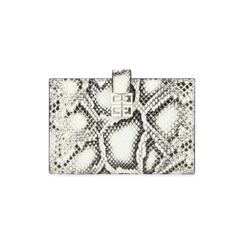 GIVENCHY 4G Wallet In Python Effect Leather "Python"
