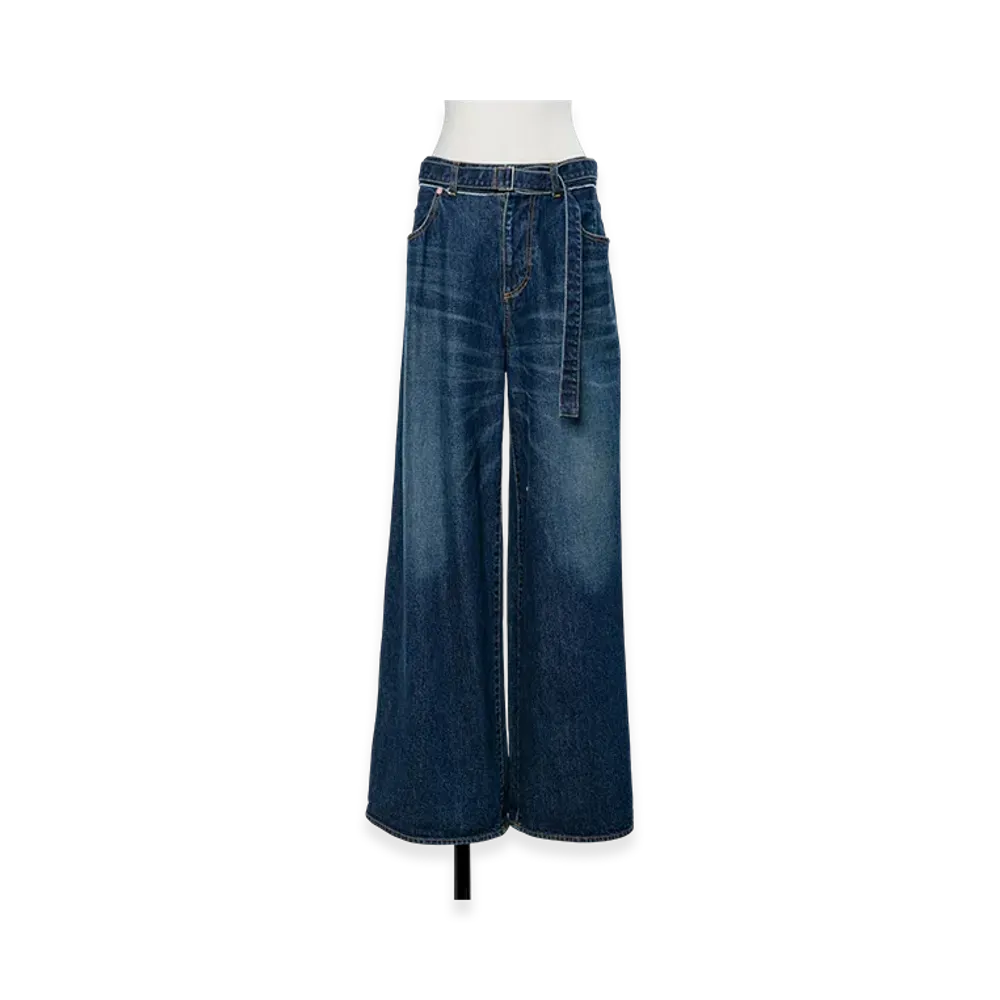 sacai Wide Denim Pants "Blue"