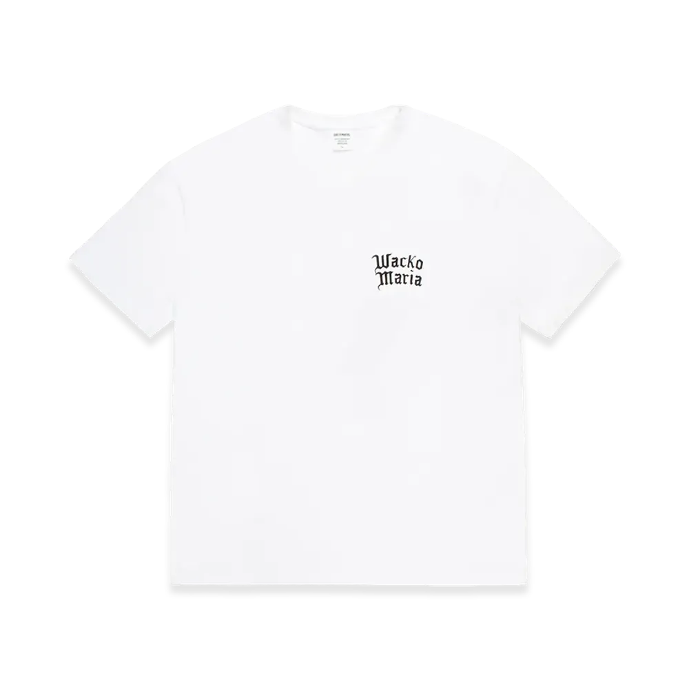 WACKO MARIA Washed Heavy Weight T-Shirt "White"