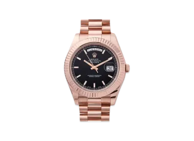 ROLEX Daydate II "Black/Yellow Gold"