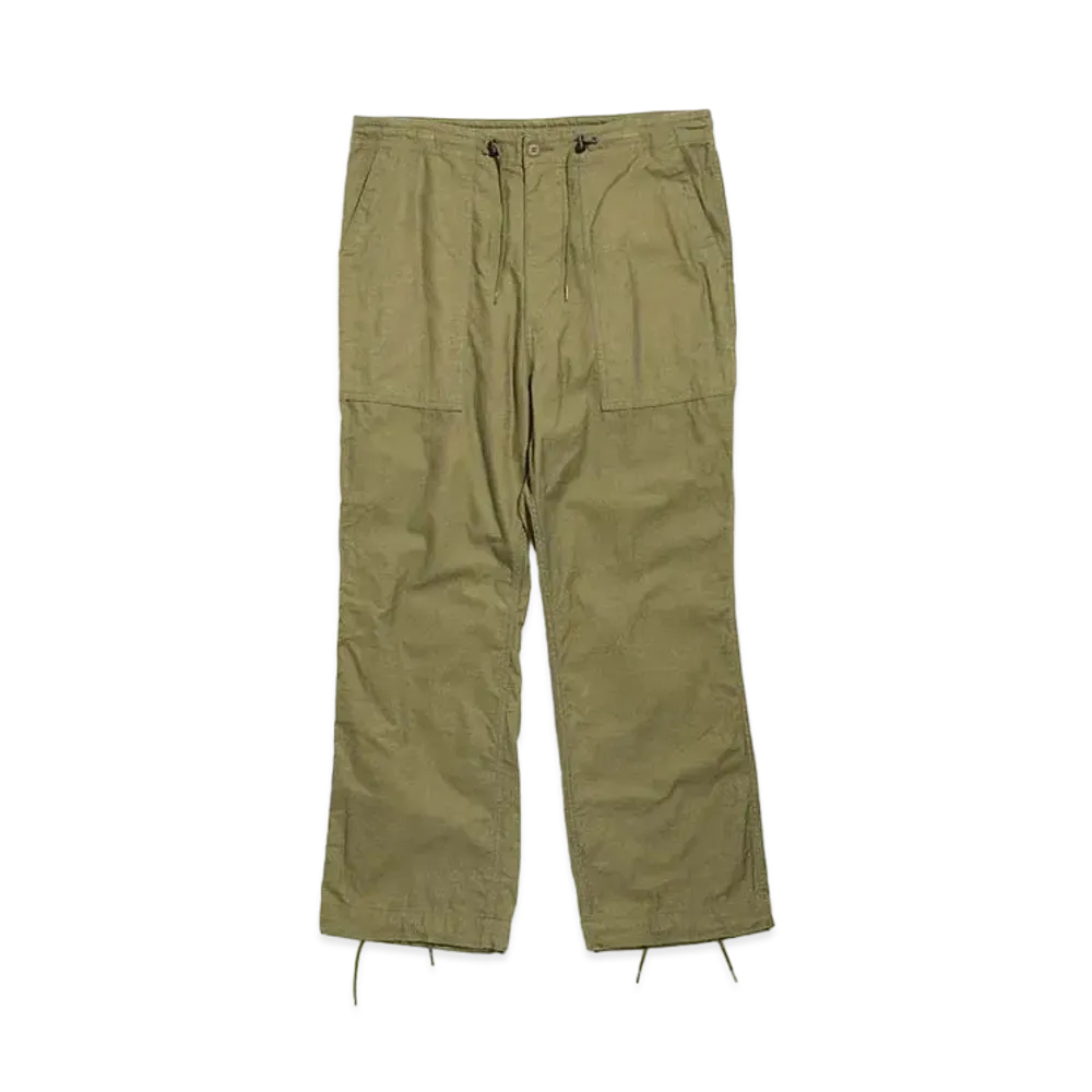 Needles STRING FATIGUE PANT - BACK SATEEN "Olive"