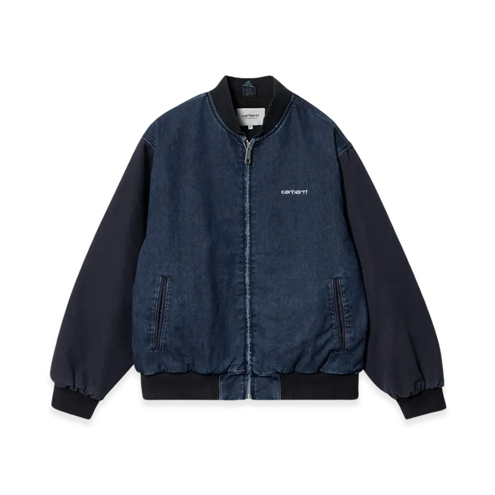 Carhartt WIP Paxon Bomber "Blue/Dark Navy Stone Washed"