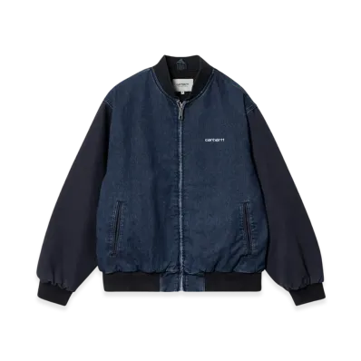 Carhartt WIP Paxon Bomber "Blue/Dark Navy Stone Washed"