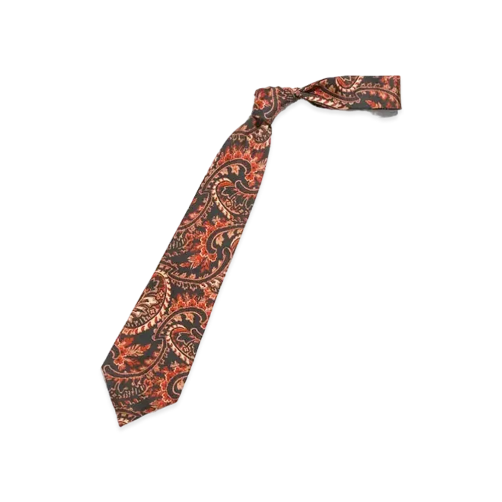Needles NECK TIE - SILK TWILL / PAISLEY PT. "Black"