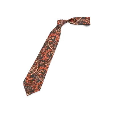 Needles NECK TIE - SILK TWILL / PAISLEY PT. "Black"