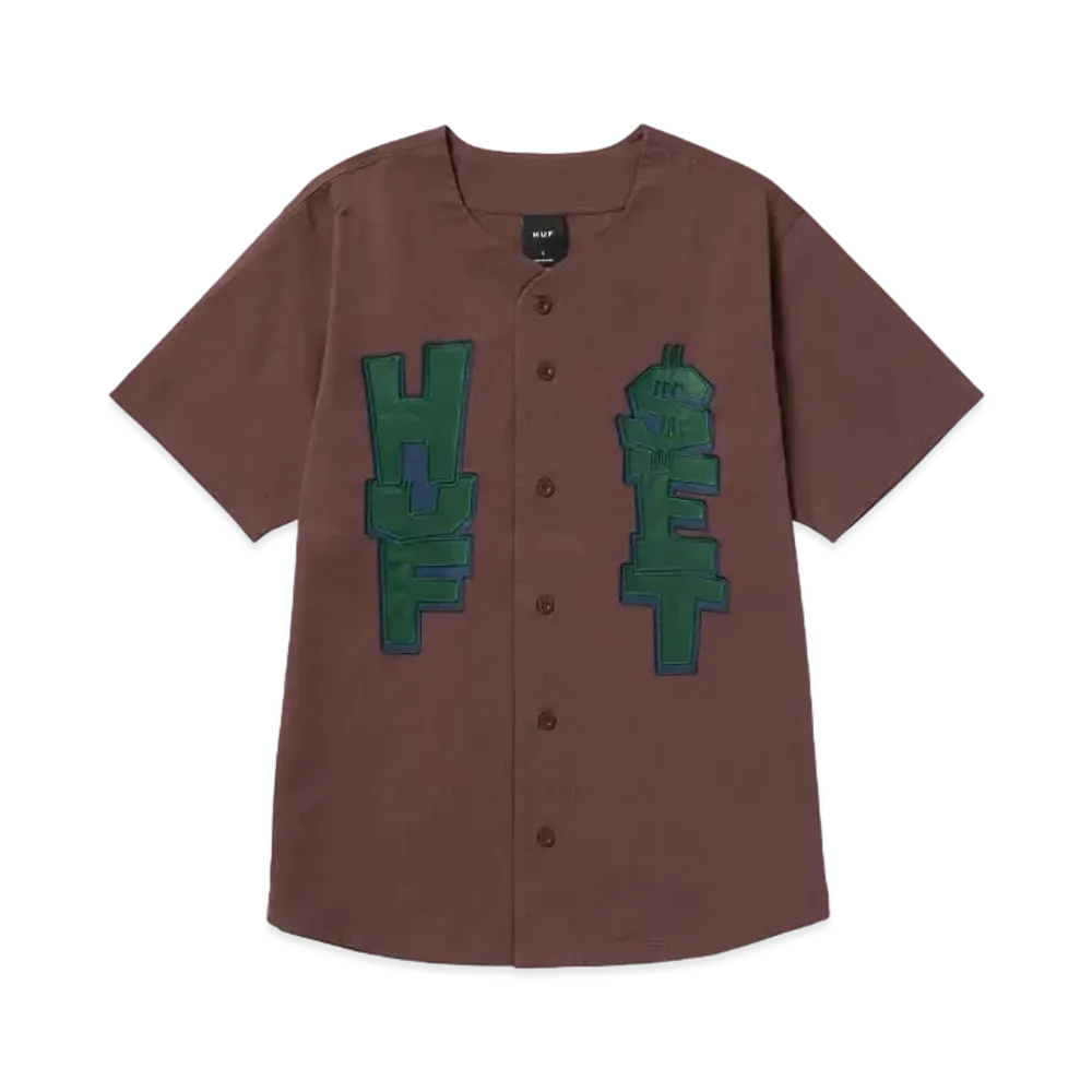 HUF Huf Team Baseball Jersey "Eggplant"