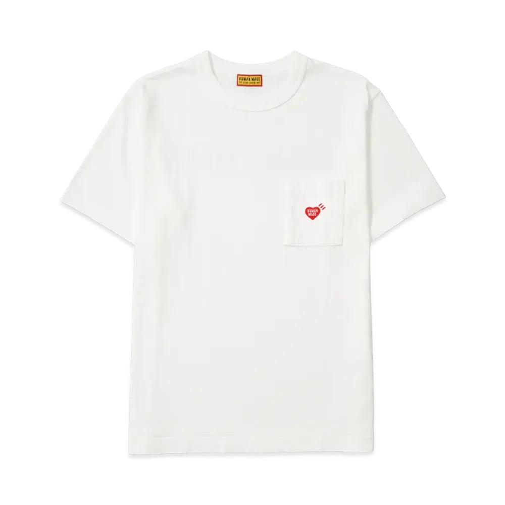 HUMAN MADE Heart Pocket T-Shirt "White"