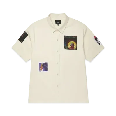 HUF x STAX RECORDS Patches Button Up "Natural"
