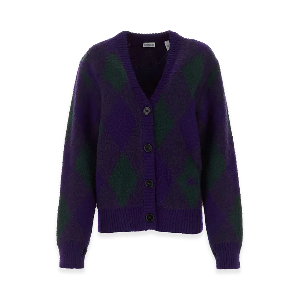 Burberry Women's Two-Tone Wool Cardigan "Multicolor"