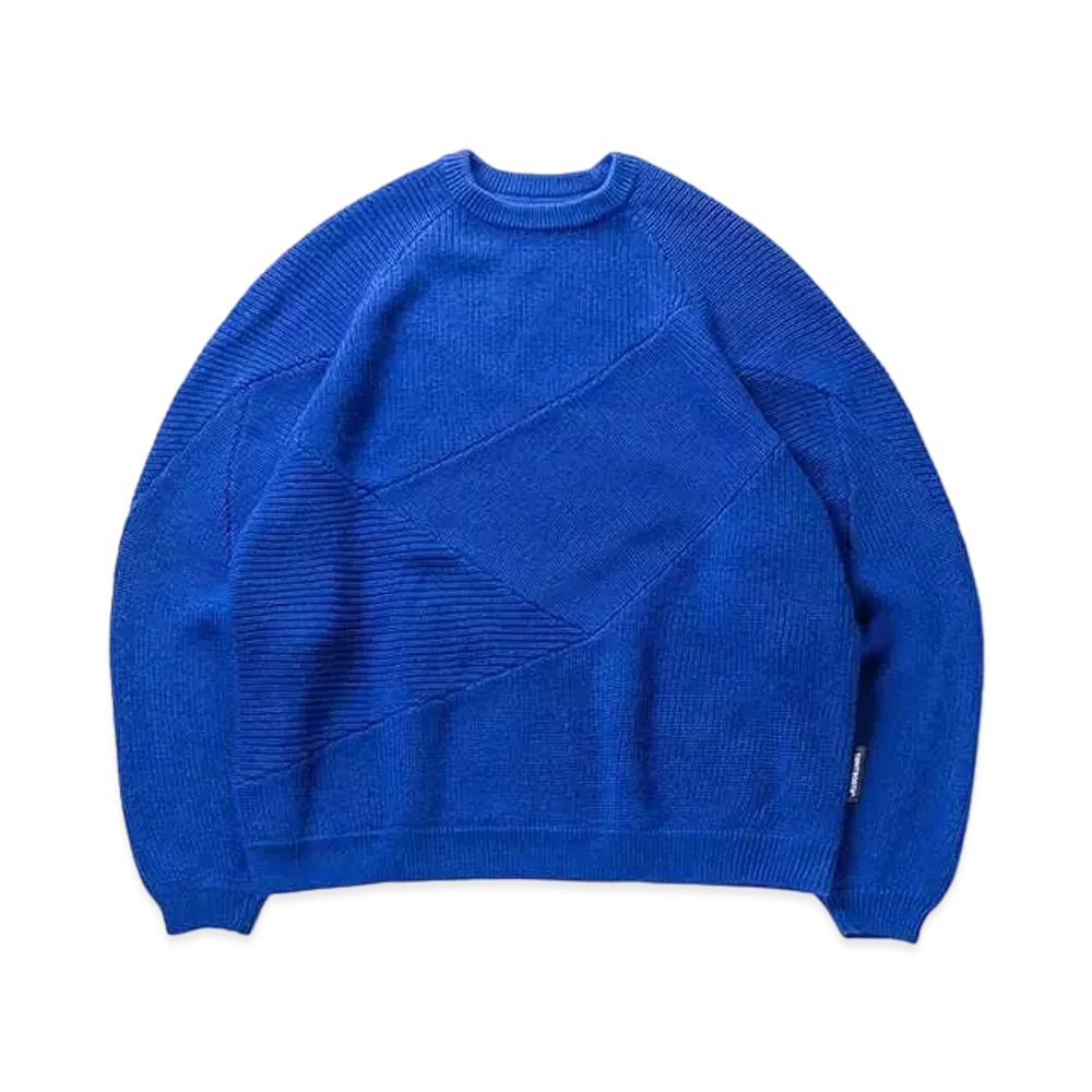 TIGHTBOOTH Splice Knit Sweater "Blue"