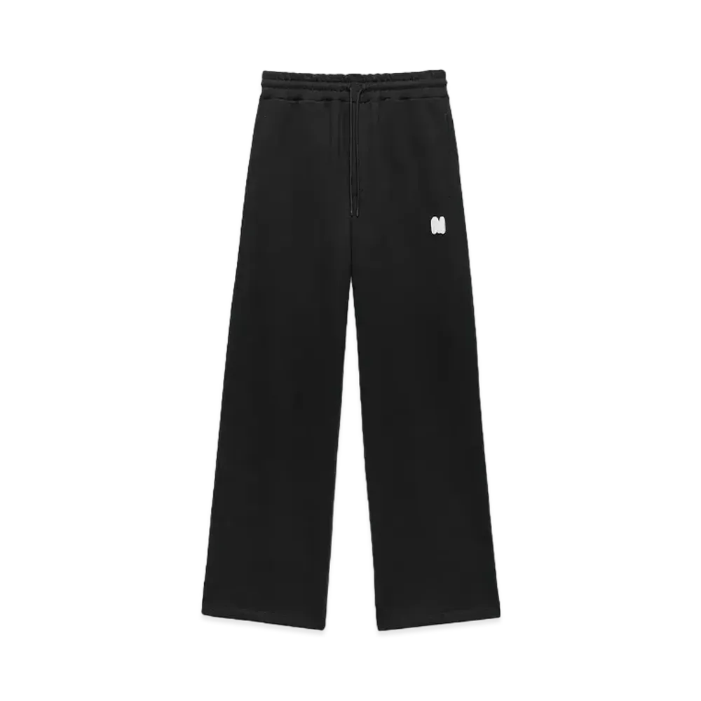 MSGM Jersey Jogging Pants With Themwave Patch "Black"