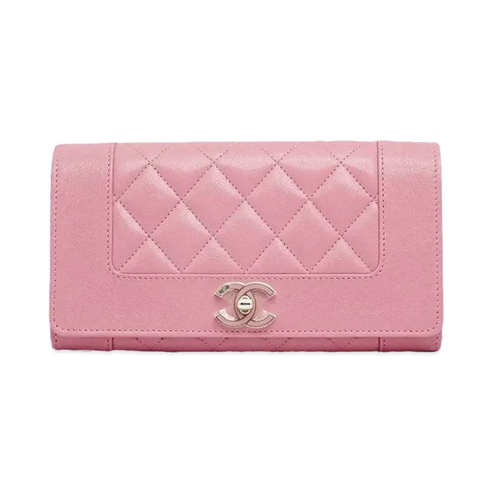 CHANEL Mademoiselle Long Wallet "Pink"