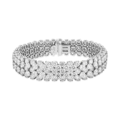 Van Cleef & Arpels A Cheval bracelet "Platinum/Diamond"