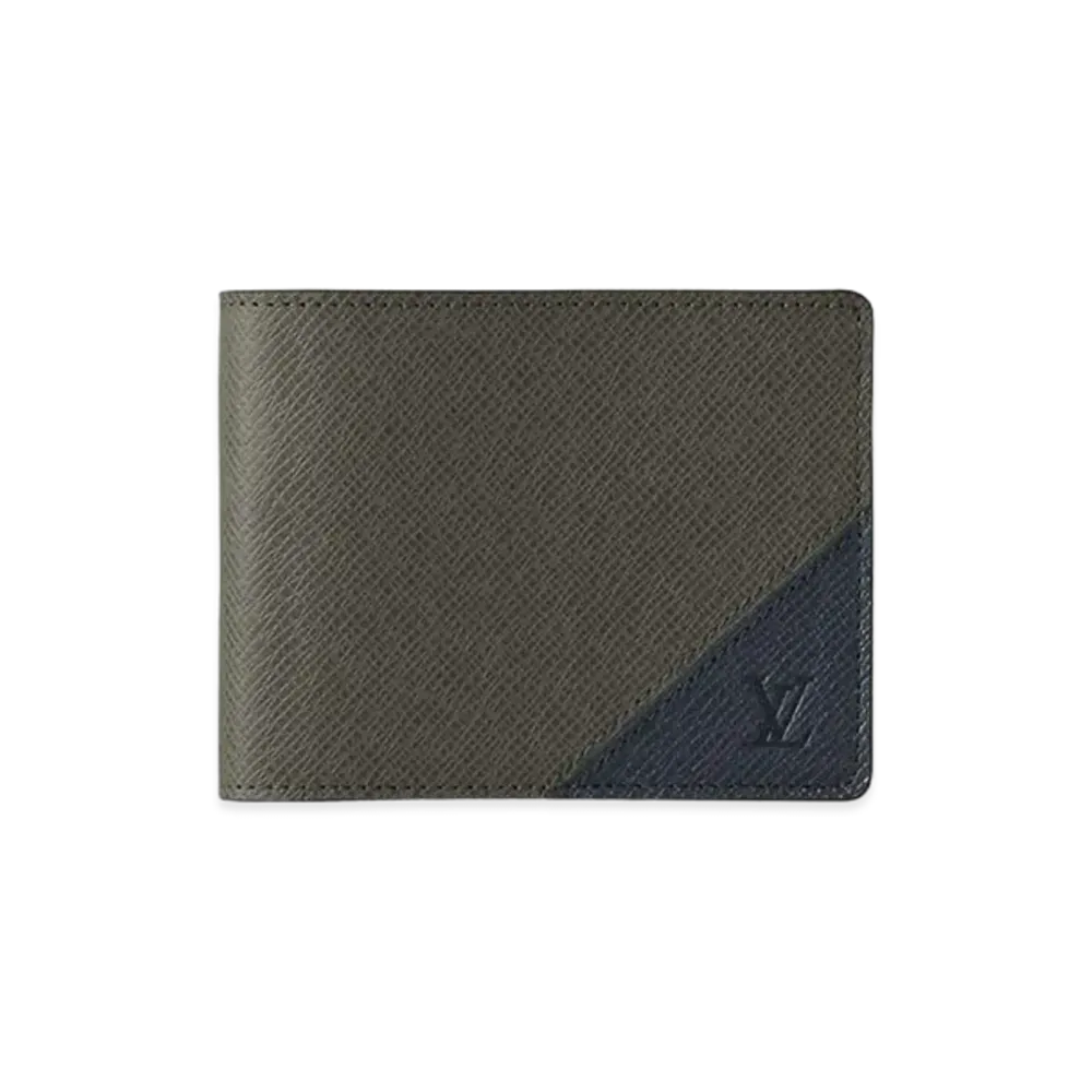 Louis Vuitton Multiple Wallet Taiga Leather "Vert Laurier/Bleu Minuit"