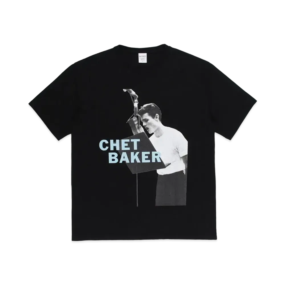 WACKO MARIA CHET BAKER / WASHED HEAVY WEIGHT T-SHIRT #3 "Black"