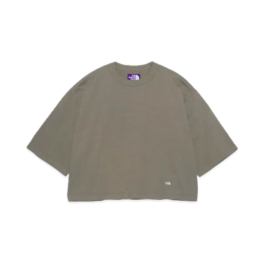 The North Face PURPLE LABEL 7oz Cropped Tee "Cedar/Off White"