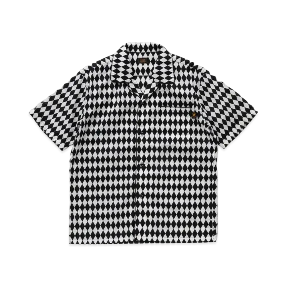 RATS Checkred Flag S/S Shirt "Black White"