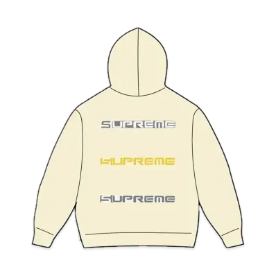Supreme AOI Stacked Hooded Sweatshirt "Pale Yellow"