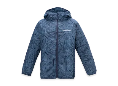 mont-bell Kid's Wind Blast Print Parka "Navy"