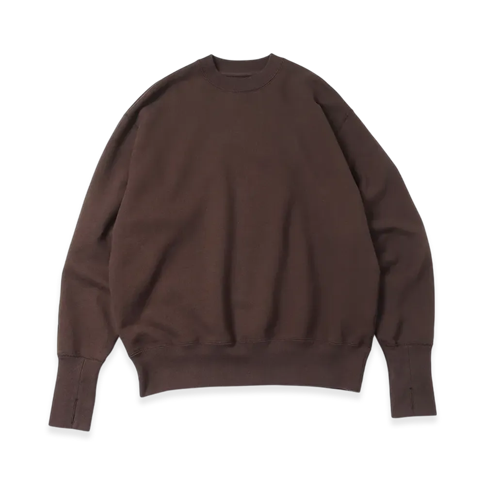 Unlikely Split Raglan Sleeve Crew "Brown"