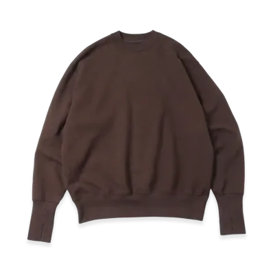 Unlikely Split Raglan Sleeve Crew "Brown"