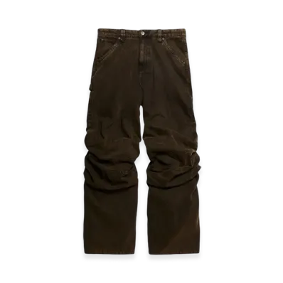 H&M x Glenn Martens Slouchy Twill Pants "Dark Brown"