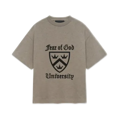FEAR OF GOD Essentials Kid's Heavy Crewneck Tee "Heather Gray"