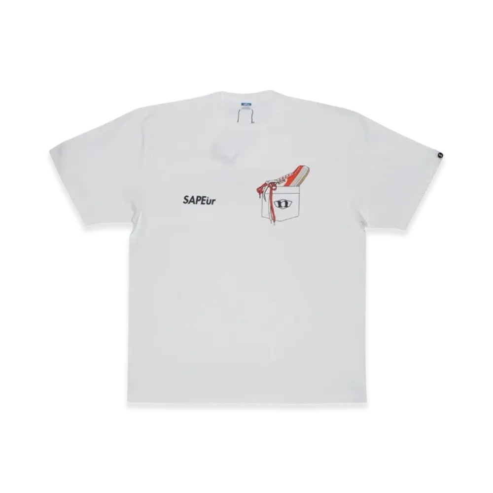 SAPEur x northwave Pocket S/S Tee "Orange/White"