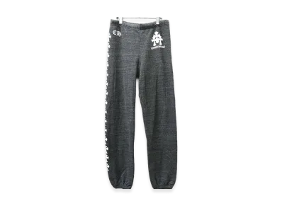 Chrome Hearts Cemetery Cross Print Sweat Pants "Grey"