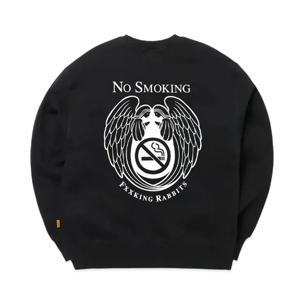 FR2 No Smoking Angel Sweatshirt "Black"