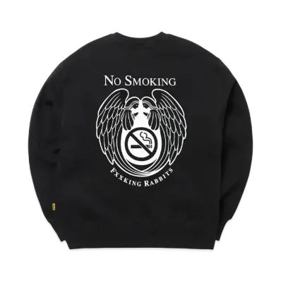 FR2 No Smoking Angel Sweatshirt "Black"
