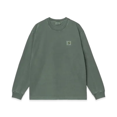 Carhartt WIP L/S Vista T-Shirt "Dark Scarab/Garment Dyed"