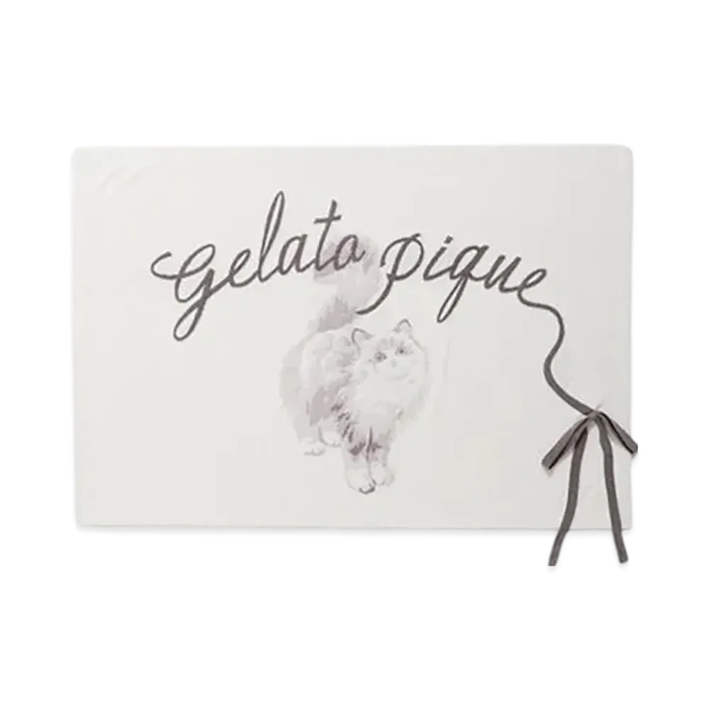 GELATO PIQUE Cat Blanket "Off White"