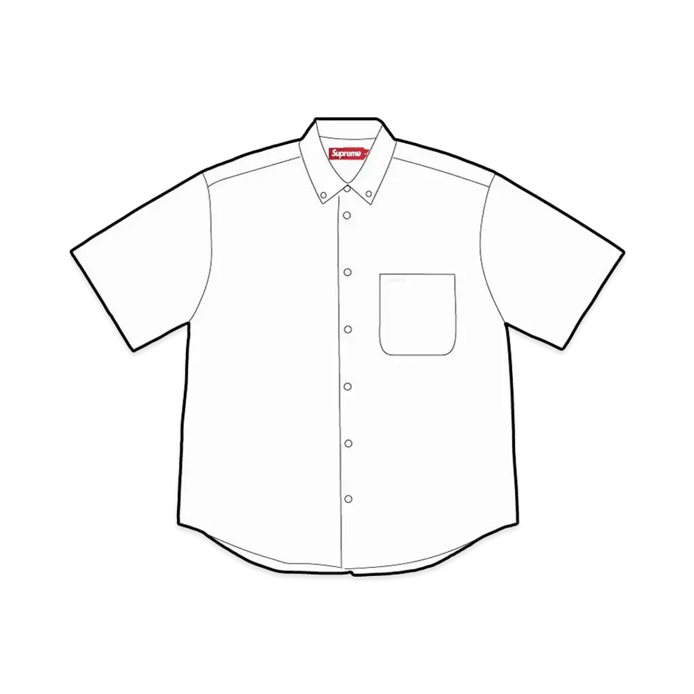 Supreme Loose Fit Oxford S/S Shirt "White" (25SS)