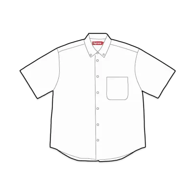 Supreme Loose Fit Oxford S/S Shirt "White" (25SS)