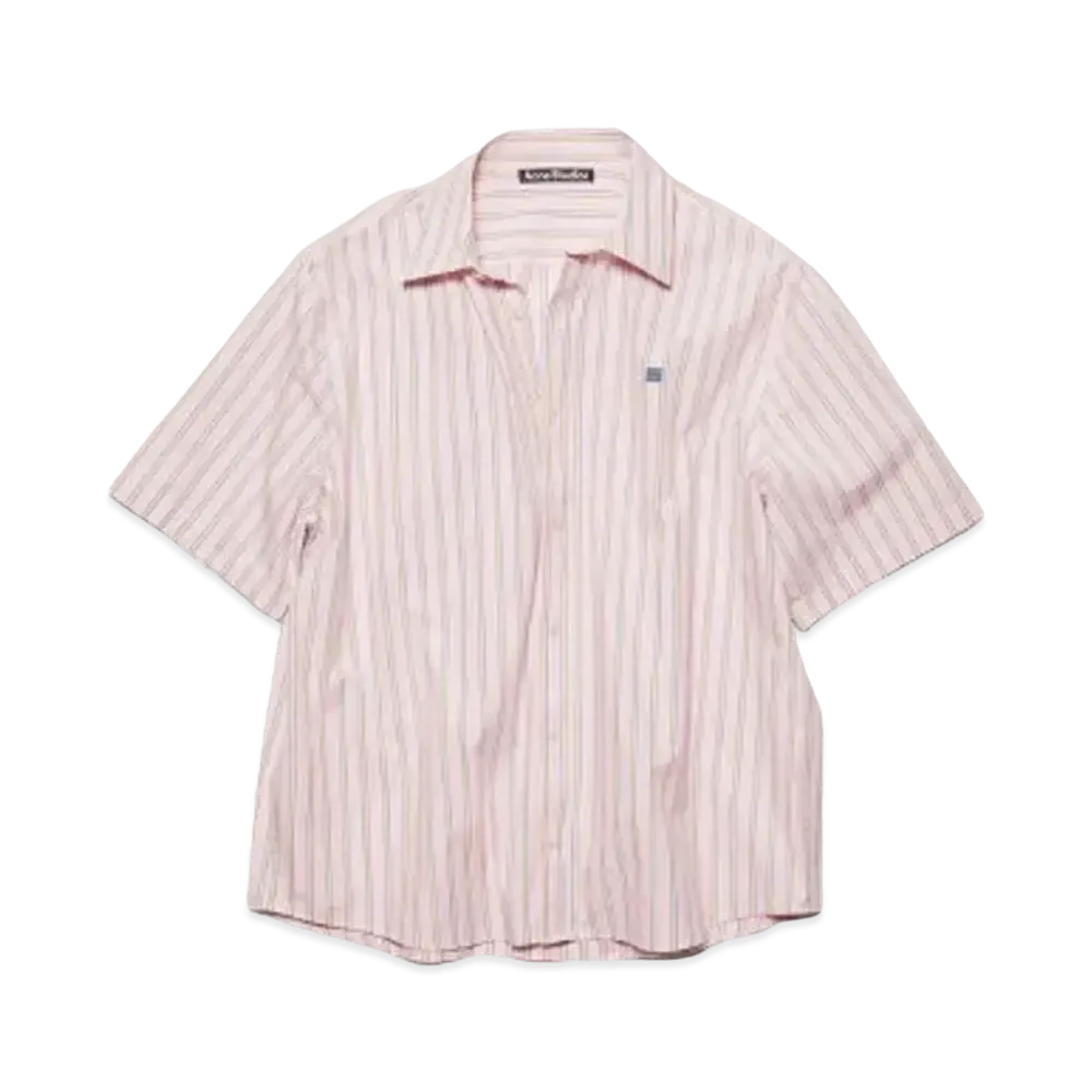 Acne Studios Striped Button Up Shirt "Pink/Yellow"