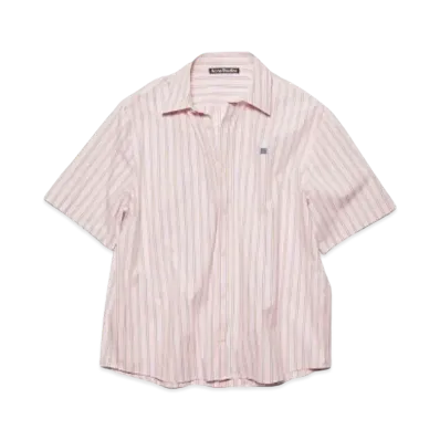 Acne Studios Striped Button Up Shirt "Pink/Yellow"