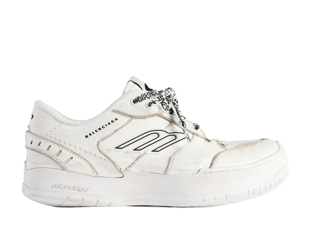 BALENCIAGA Women's Hamptons Platform Sneaker "White"