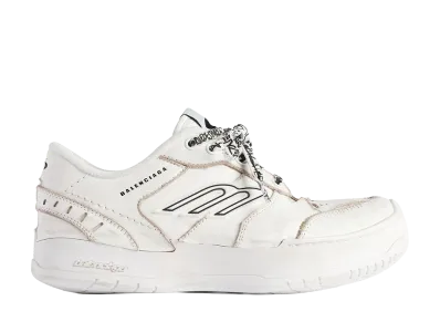BALENCIAGA Women's Hamptons Platform Sneaker "White"
