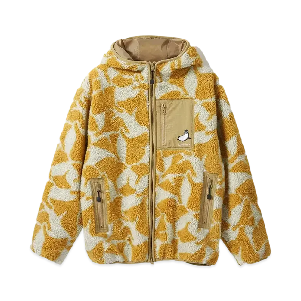 graniph x Chiharu Sakazaki Relax Jacquard Boa Blouson "Yellow"