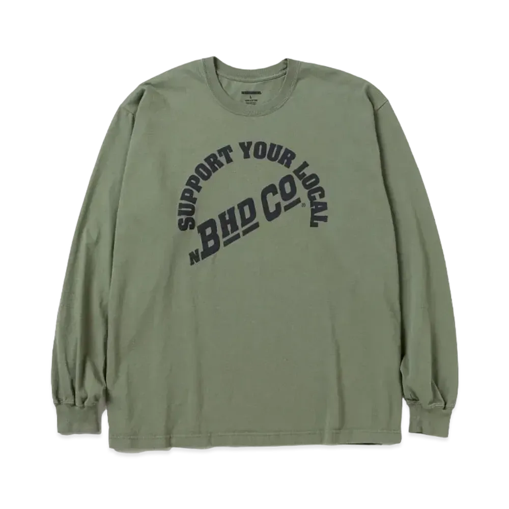 NEIGHBORHOOD NH . Tee LS-6 "Olive Drab"