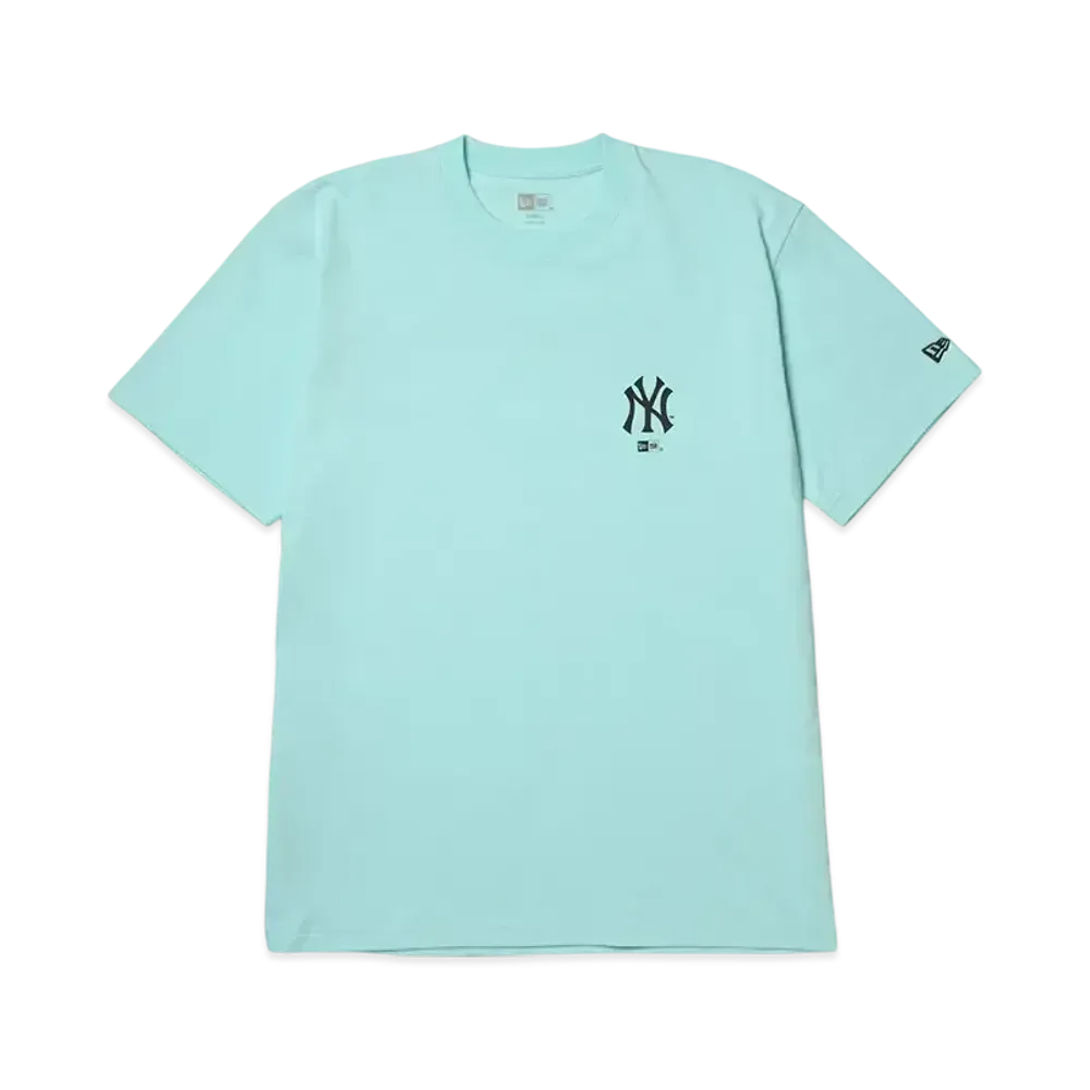 NEW ERA Short Sleeve Cotton T-Shirt New York Yankees Regular Fit "Celesto Blue"