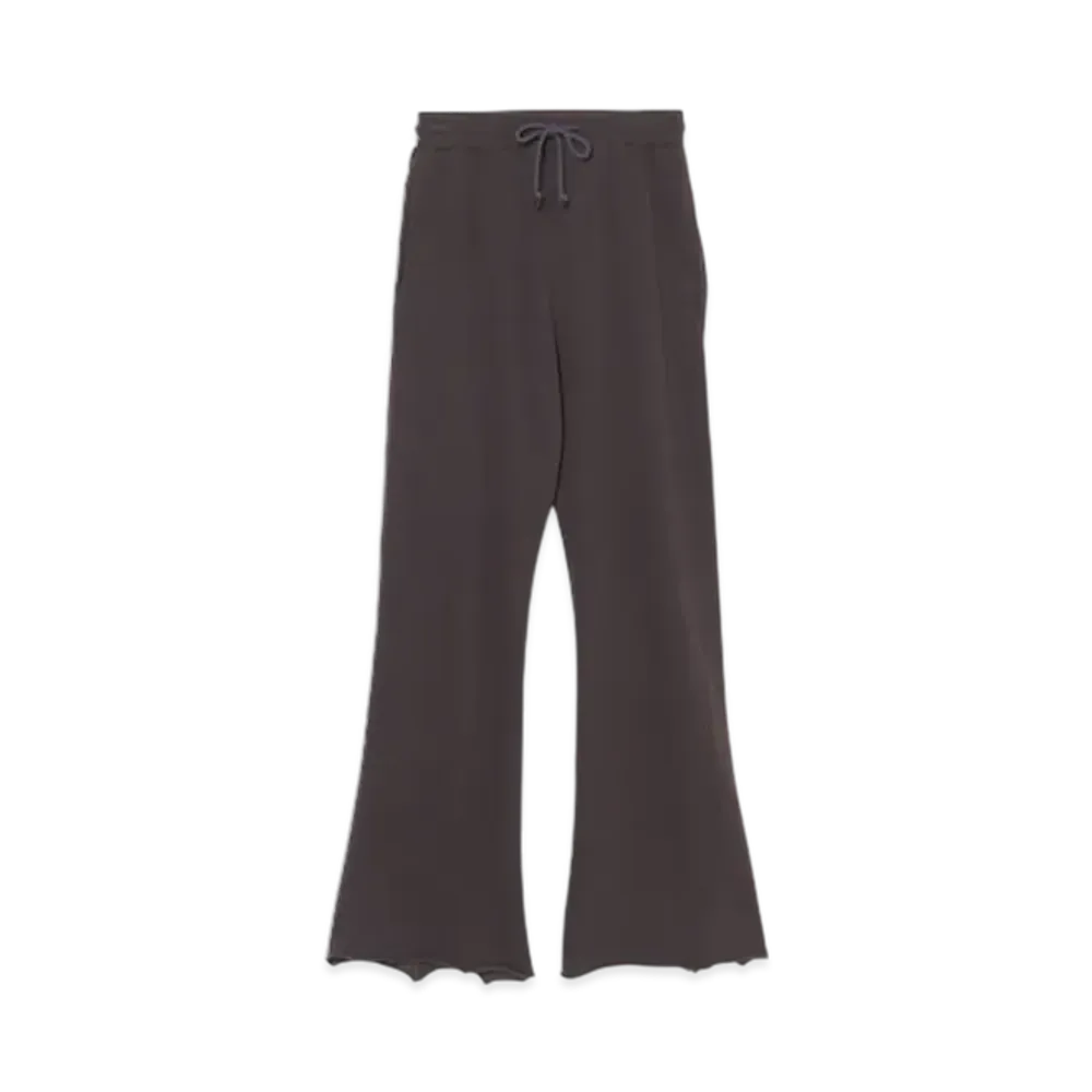 INSCRIRE Cotton Linen Flare Pants "Charcoal Grey"