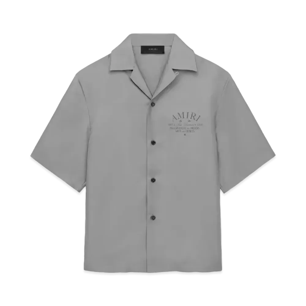 AMIRI Arts District Bowling Shirt "Grey"
