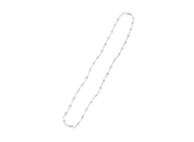 Chrome Hearts 18K Tiny E Chain Necklace "White Gold"