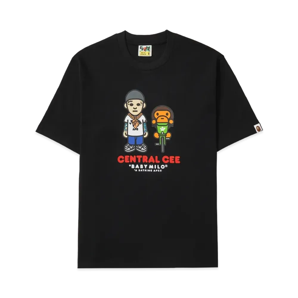A BATHING APE x Spotify x SYNA World by Central Cee Baby Milo®︎ Relaxed Fit Tee "Black"